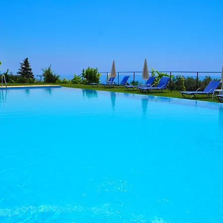 With Adult And Childrens Pool And Sea View - Apartment Pelekas